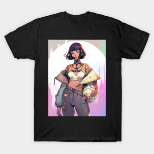 Cybernetic Journeys: Ghost in the Shell Aesthetics, Techno-Thriller Manga, and Mind-Bending Cyber Warfare Art T-Shirt